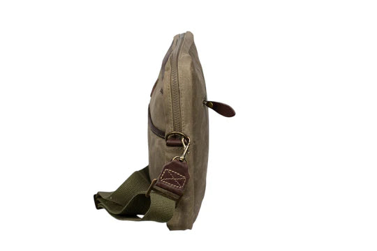 Rogue Tin Cloth Canvas Large Laptop Bag - Sand