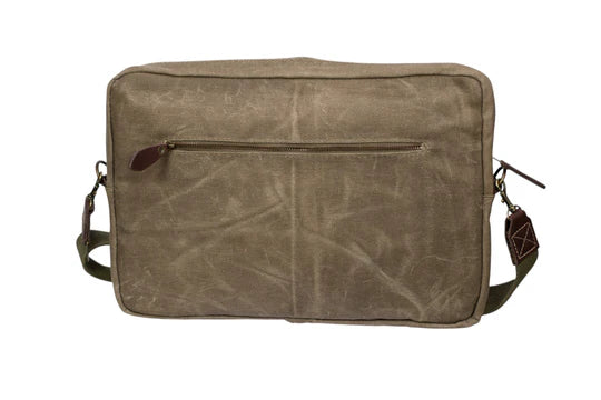 Rogue Tin Cloth Canvas Large Laptop Bag - Sand
