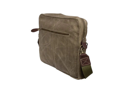 Rogue Tin Cloth Canvas Large Laptop Bag - Sand
