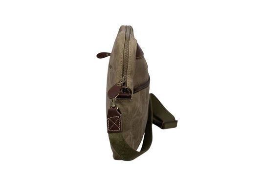 Rogue Tin Cloth Canvas Large Laptop Bag - Olive