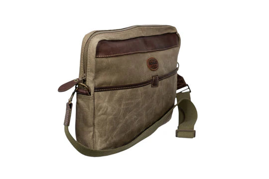 Rogue Tin Cloth Canvas Large Laptop Bag - Olive