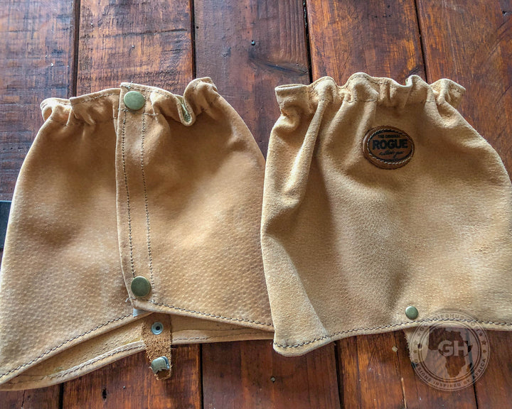Rogue Short Leather Gaiter - Velcro Pig Skin