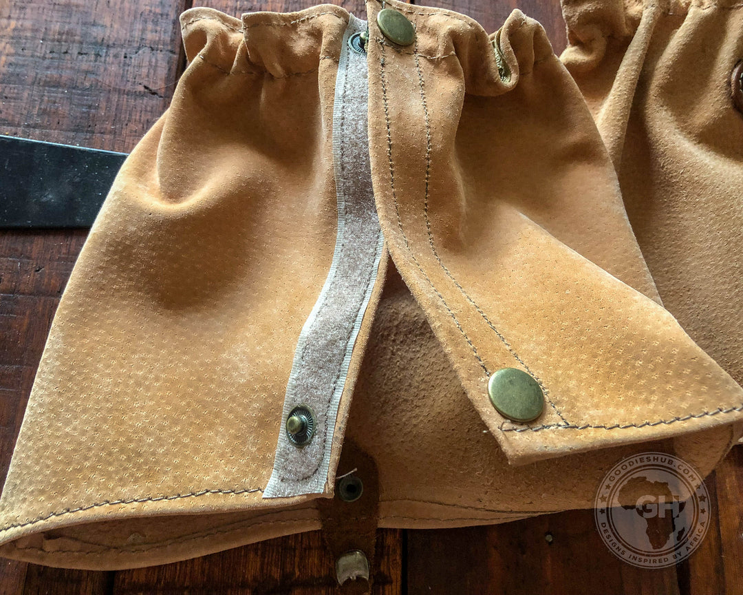 Rogue Short Leather Gaiter - Velcro Pig Skin