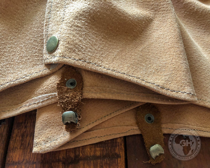 Rogue Short Leather Gaiter - Velcro Pig Skin