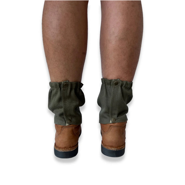 Rogue Short Canvas Gaiter - Velcro Olive