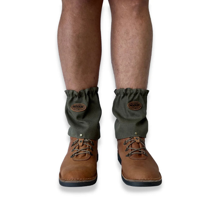 Rogue Short Canvas Gaiter - Velcro Olive