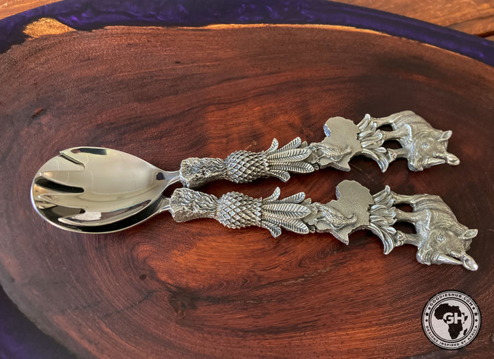 Rhino Africa Salad Server - Earthangel