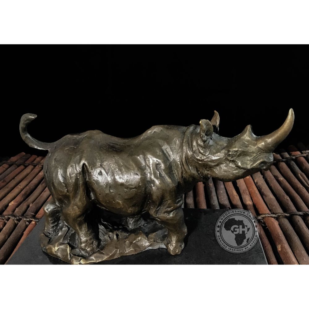 Rhino Bronze Sculpture