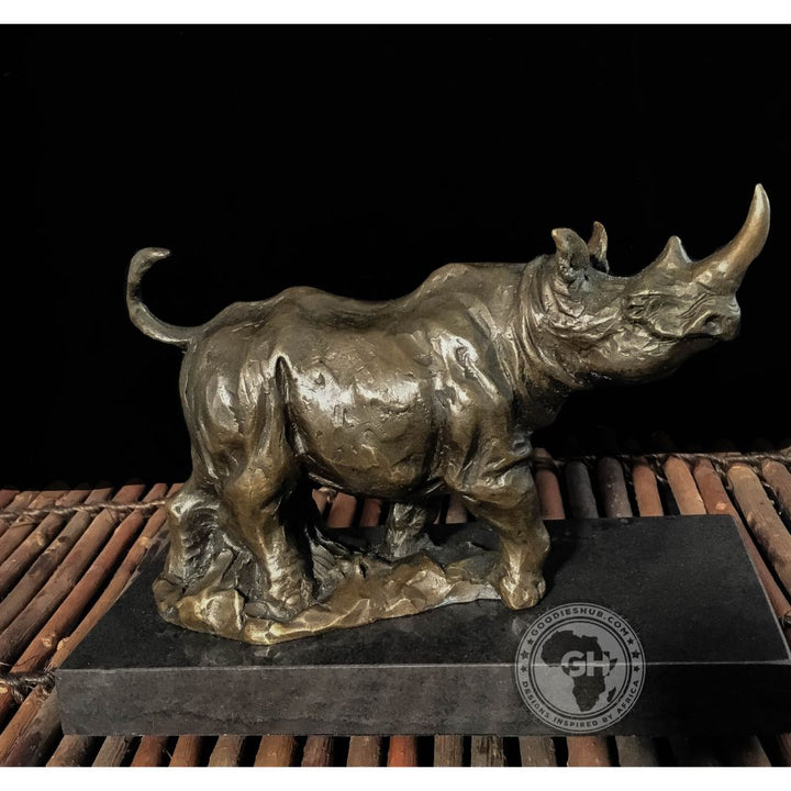 Rhino Bronze Sculpture