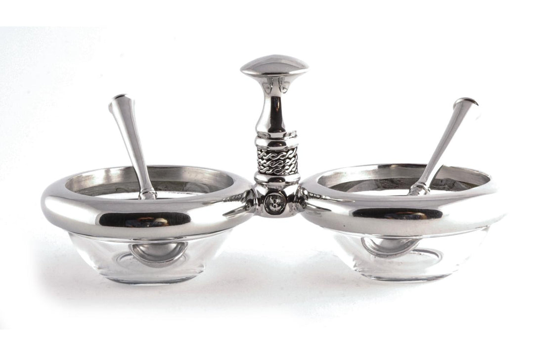 Dish 2x60ml &amp; 2xSalt Spoons Set - Noblesse Collection - Diana Carmichael