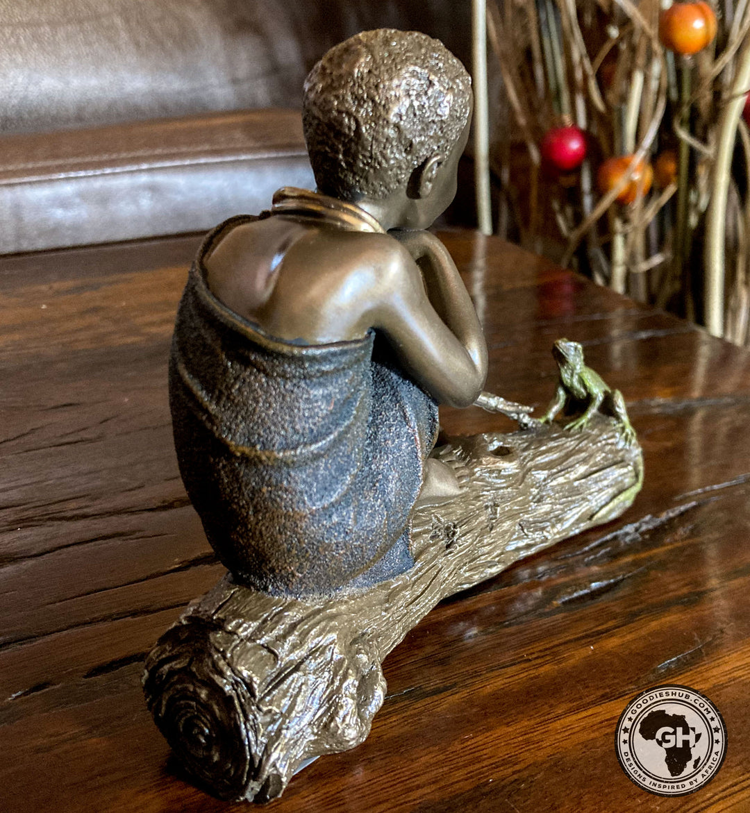 Fuma African Figurine Bronze Sculpture