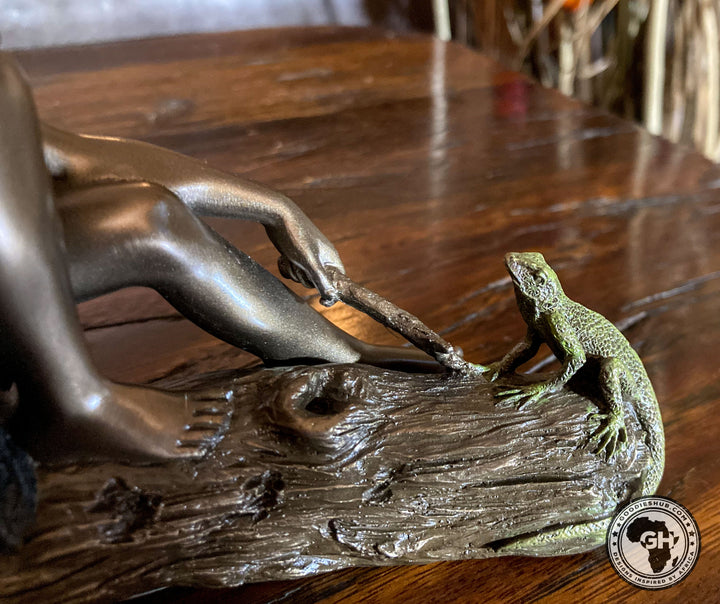 Fuma African Figurine Bronze Sculpture