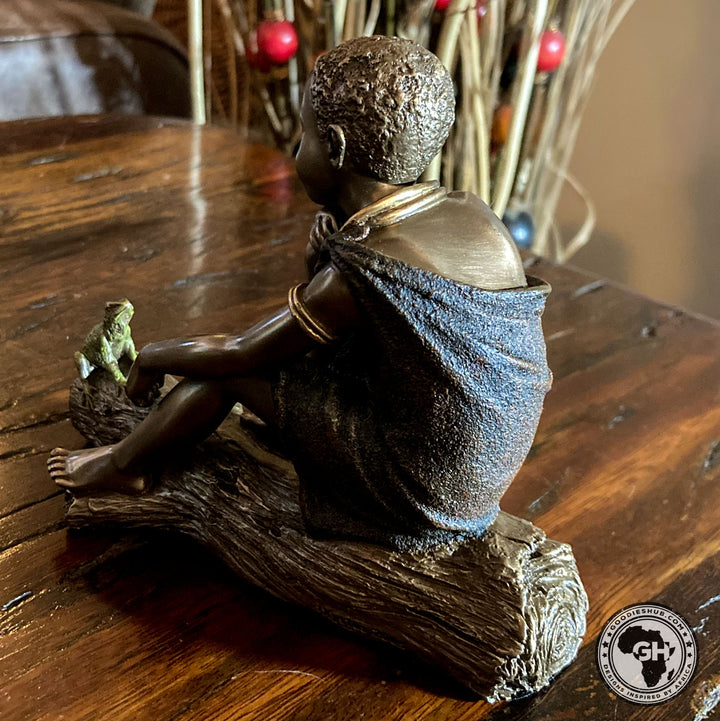 Fuma African Figurine Bronze Sculpture