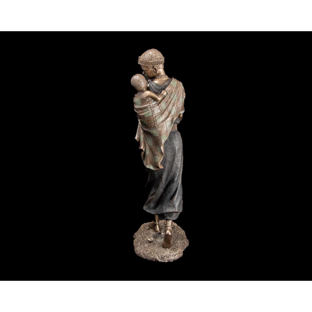 Kucha African Figurine Bronze Sculpture