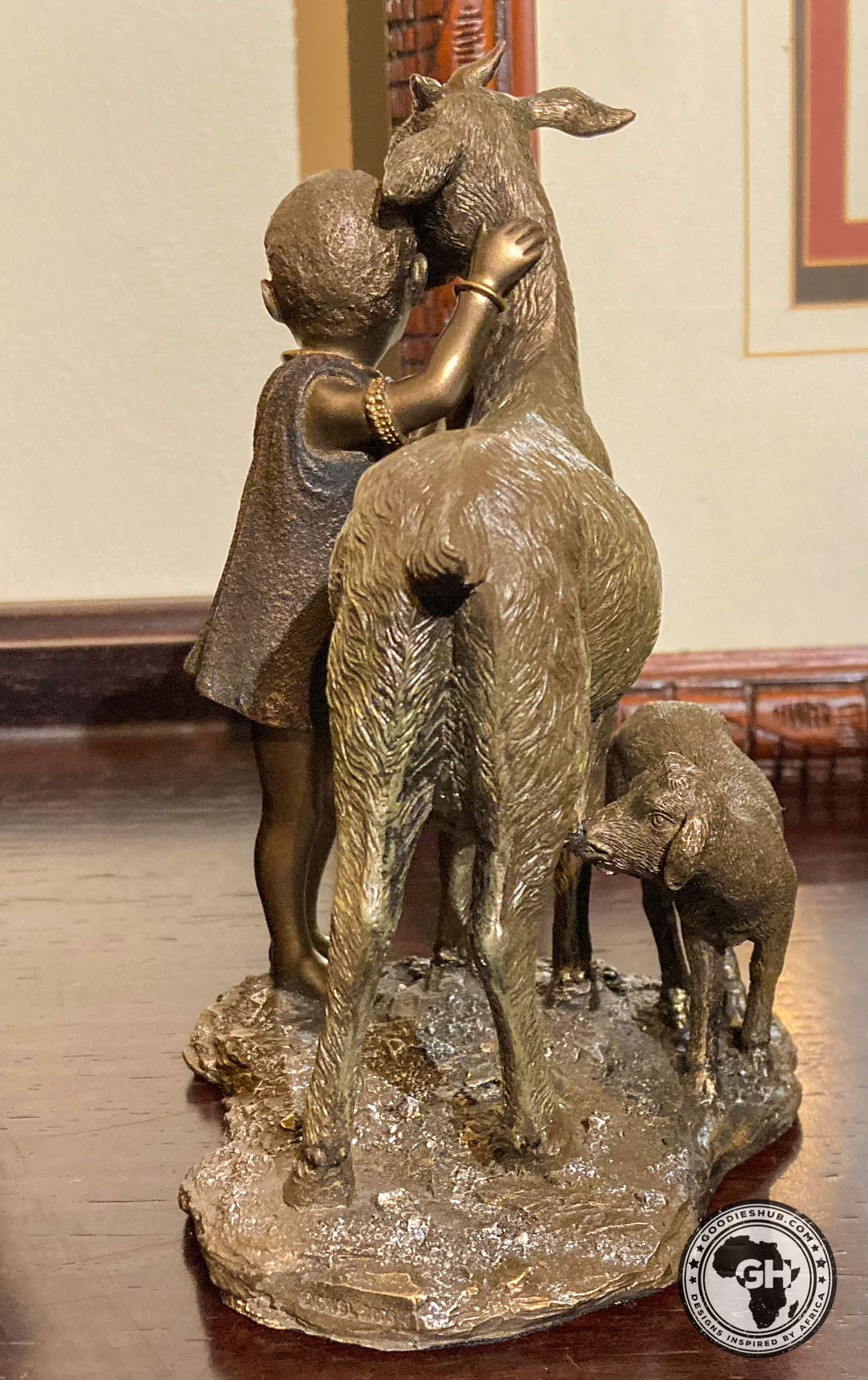 Tefu Dakika African Figurine Bronze Sculpture