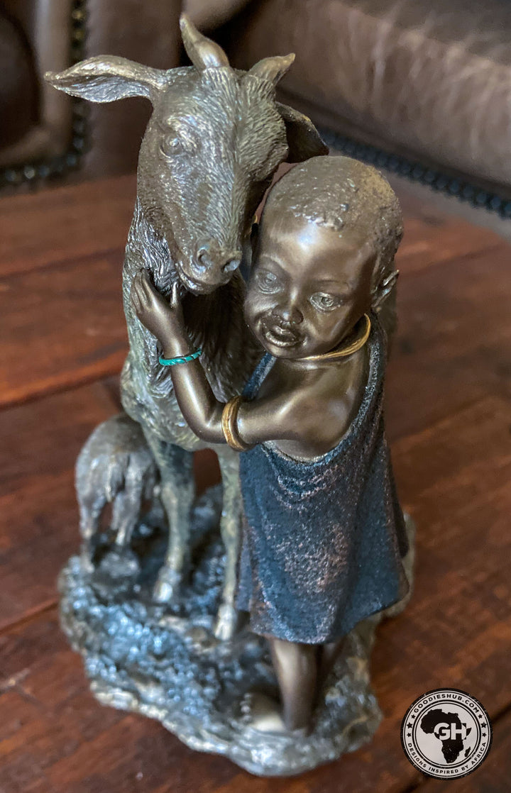 Tefu Dakika African Figurine Bronze Sculpture