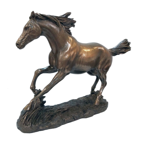 Galloping Horse Bronzed Sculpture