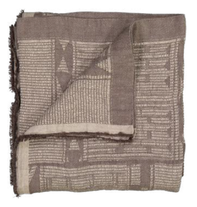 Bogolan Bed Throw 130x260cm / 51X102"
