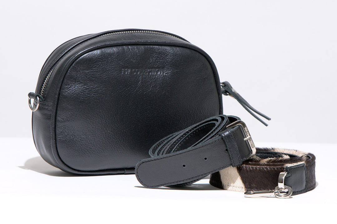 Seel Crossbody Zebra Bag incl. Zebra &amp; Leather Sling