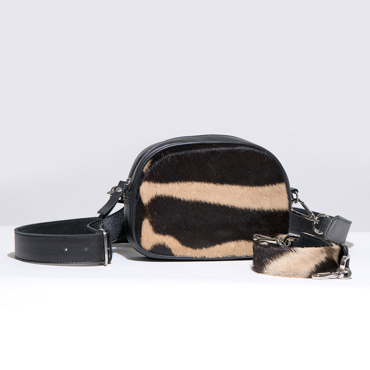 Seel Crossbody Zebra Bag incl. Zebra &amp; Leather Sling