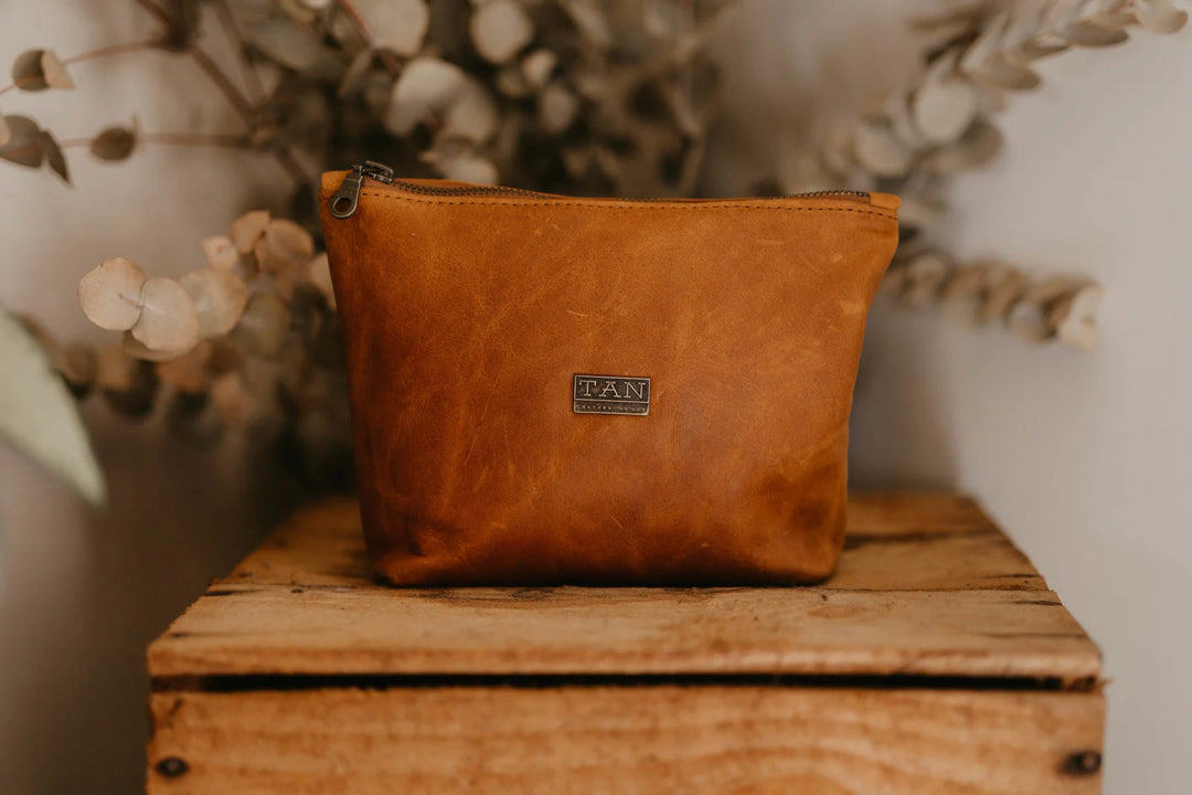 Louise Leather Makeup Bag