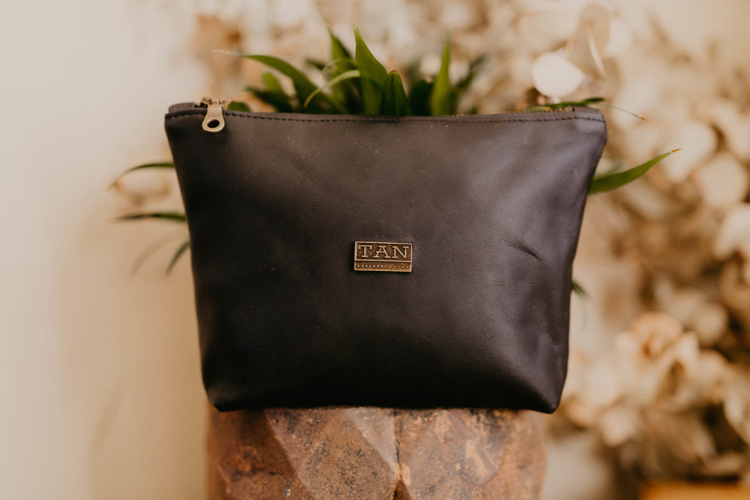 Louise Leather Makeup Bag