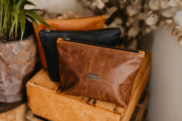 Louise Leather Makeup Bag