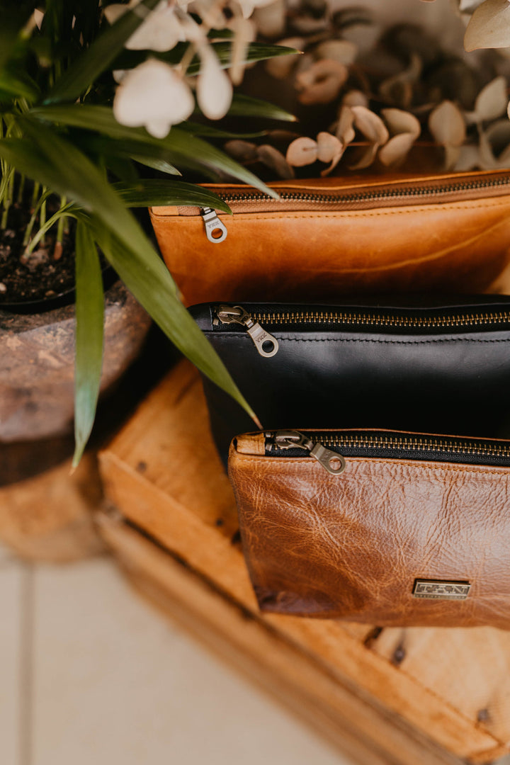 Louise Leather Makeup Bag