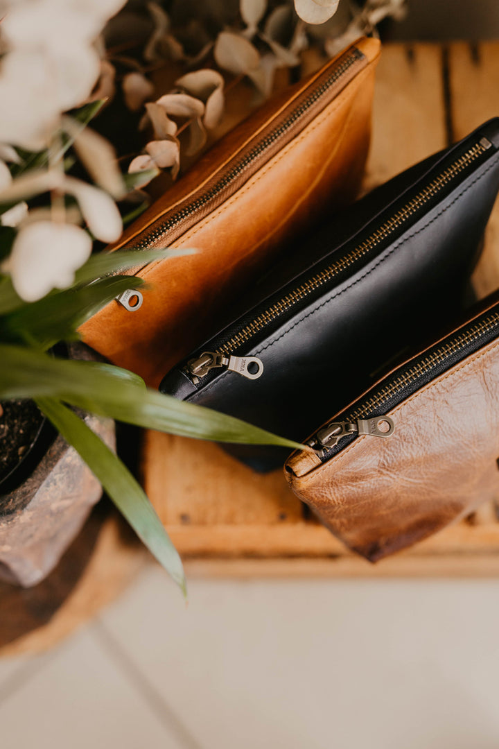 Louise Leather Makeup Bag