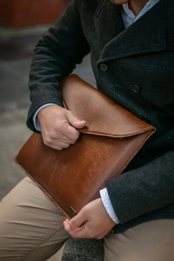 Authentic Genuine Leather Laptop Sleeve