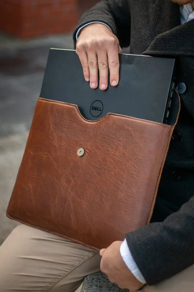 Authentic Genuine Leather Laptop Sleeve