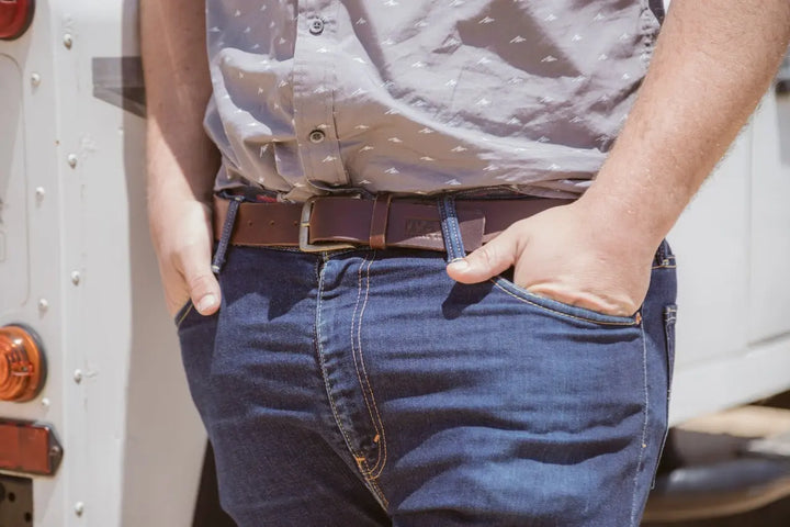 Tan Leather Belt Brown
