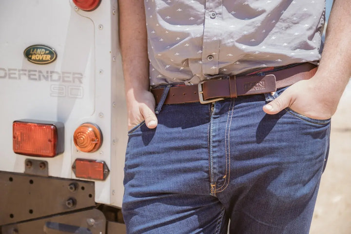 Tan Leather Belt Brown