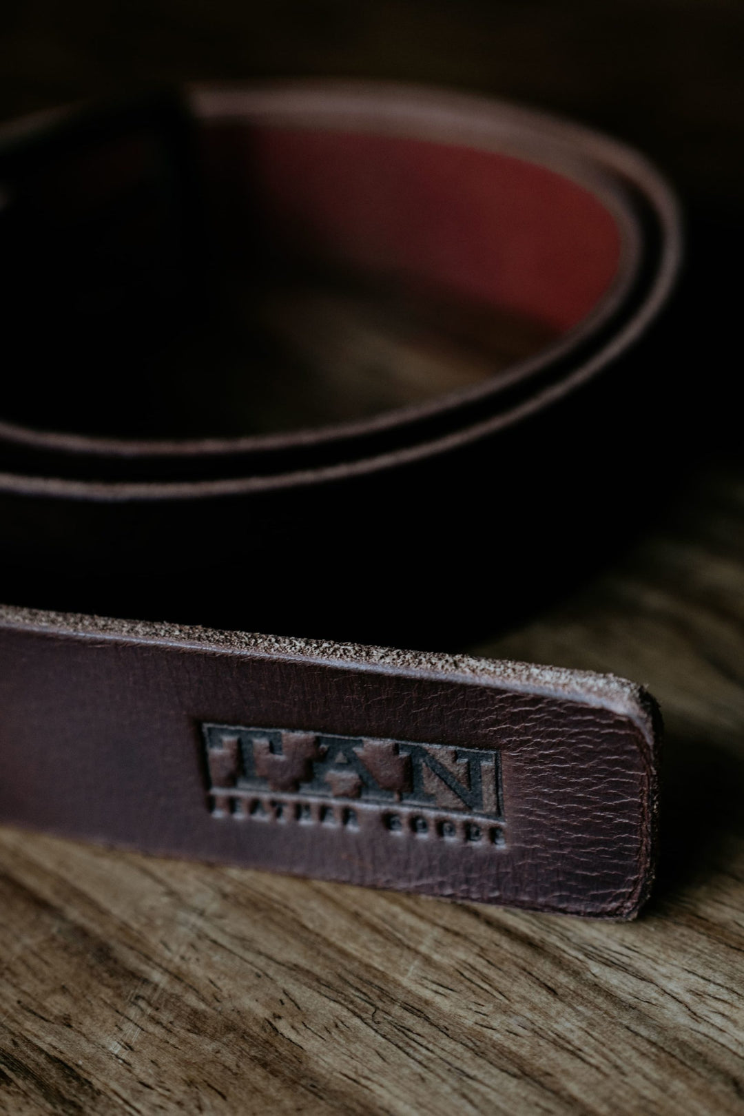 Tan Leather Belt Brown