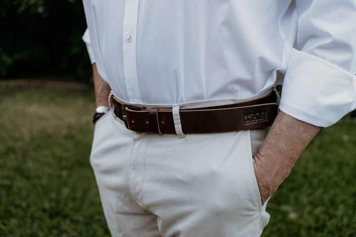 Tan Leather Belt Brown