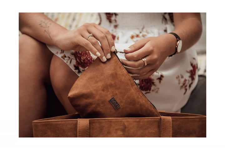 Louise Leather Makeup Bag