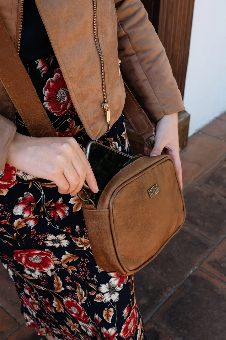 Lily Leather Sling Bag