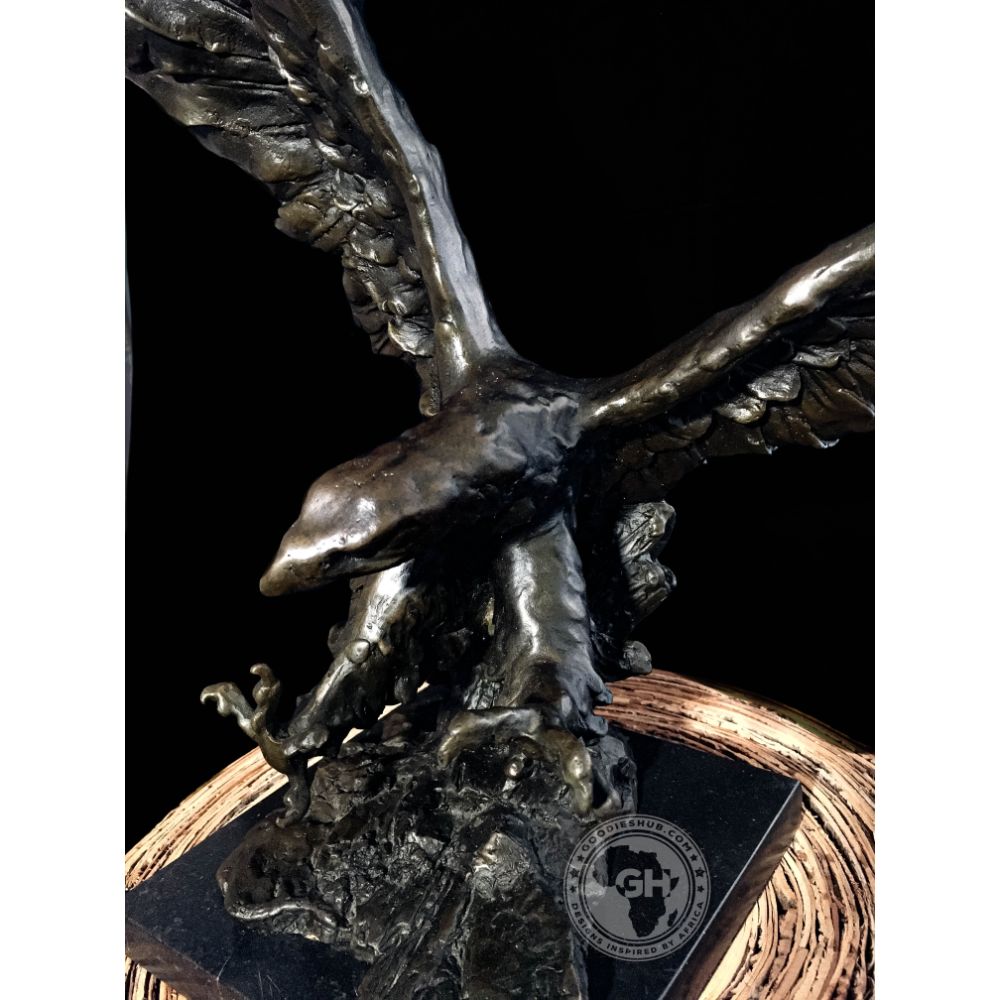 Tawny Eagle Bronze Sculpture