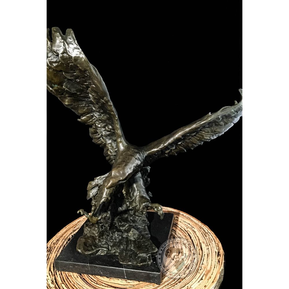 Tawny Eagle Bronze Sculpture