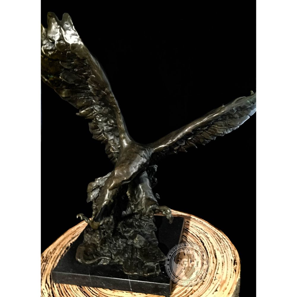 Tawny Eagle Bronze Sculpture
