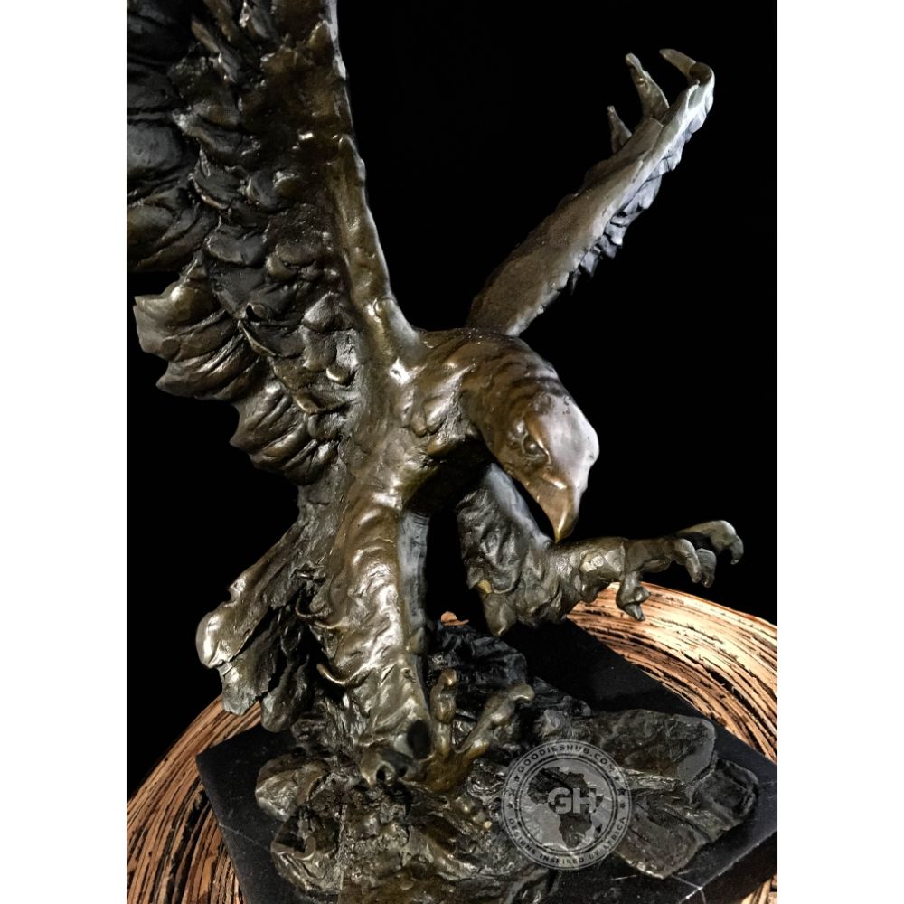 Tawny Eagle Bronze Sculpture