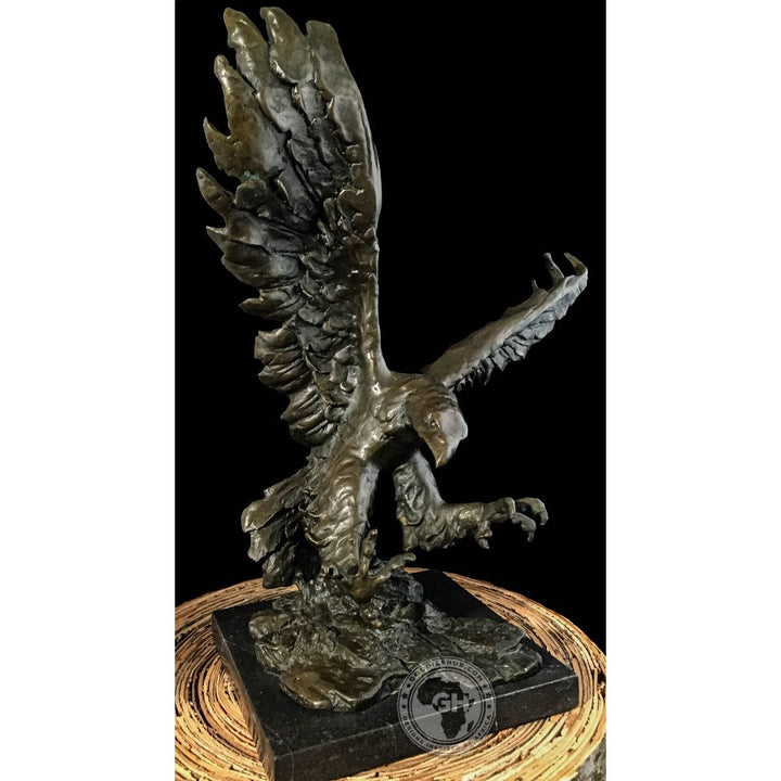 Tawny Eagle Bronze Sculpture