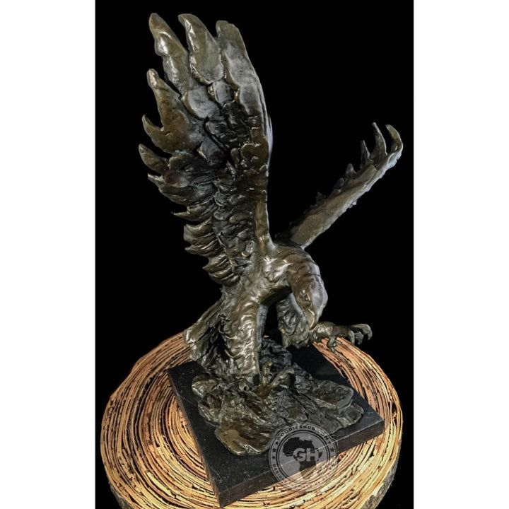 Tawny Eagle Bronze Sculpture