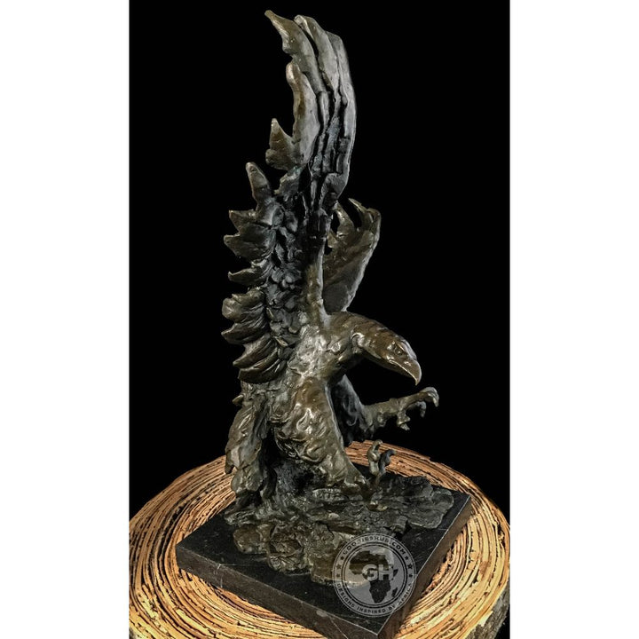 Tawny Eagle Bronze Sculpture