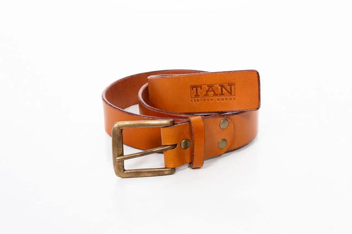 Tan Leather Belt Tan