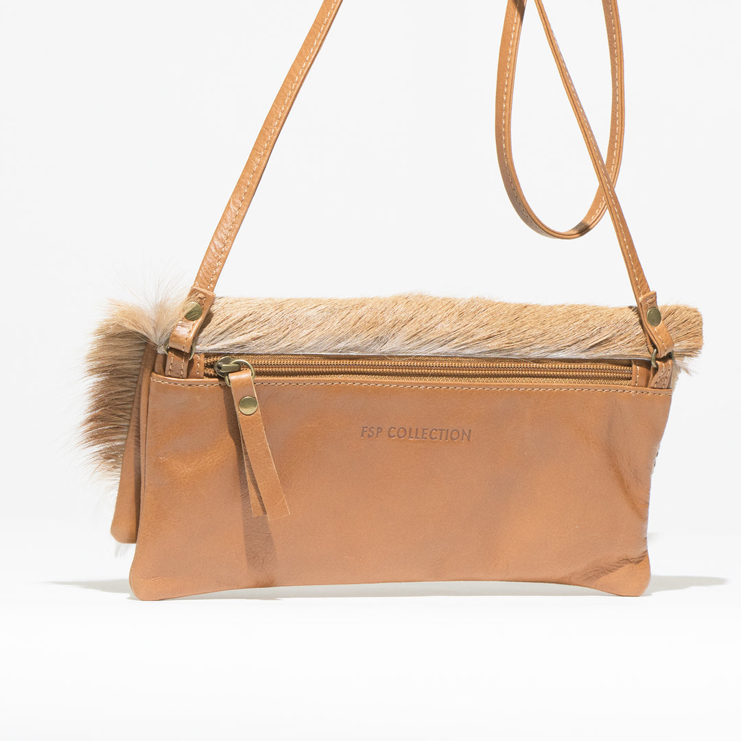 Traci Springbok Clutch Bag