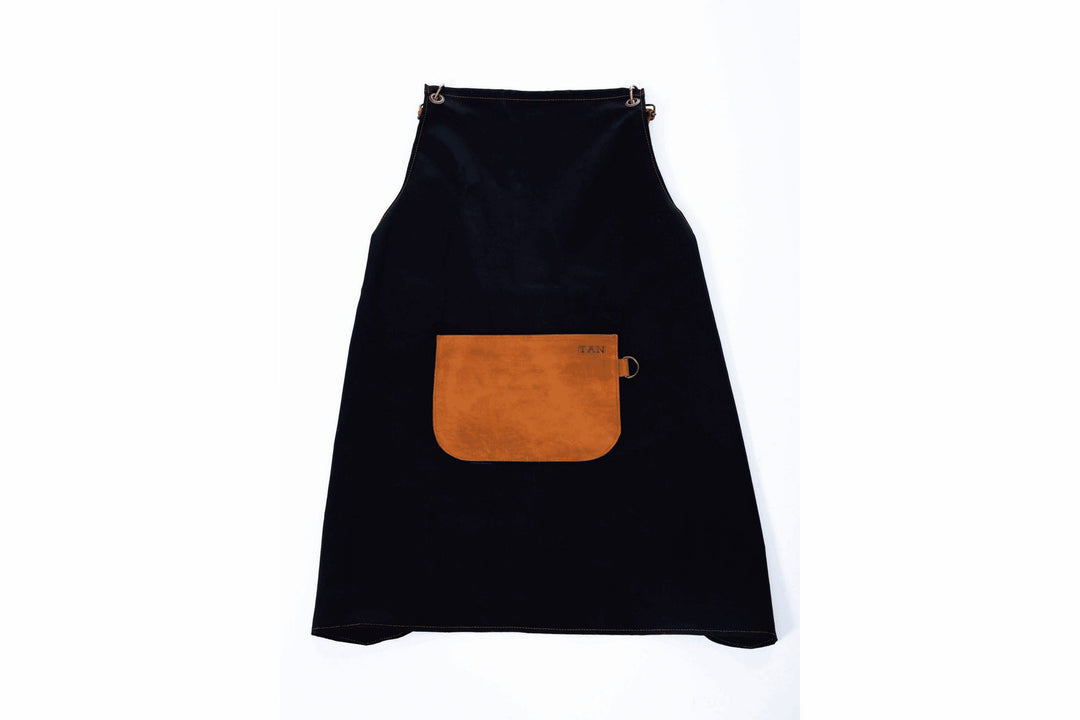 Poly Cotton &amp; Leather Apron