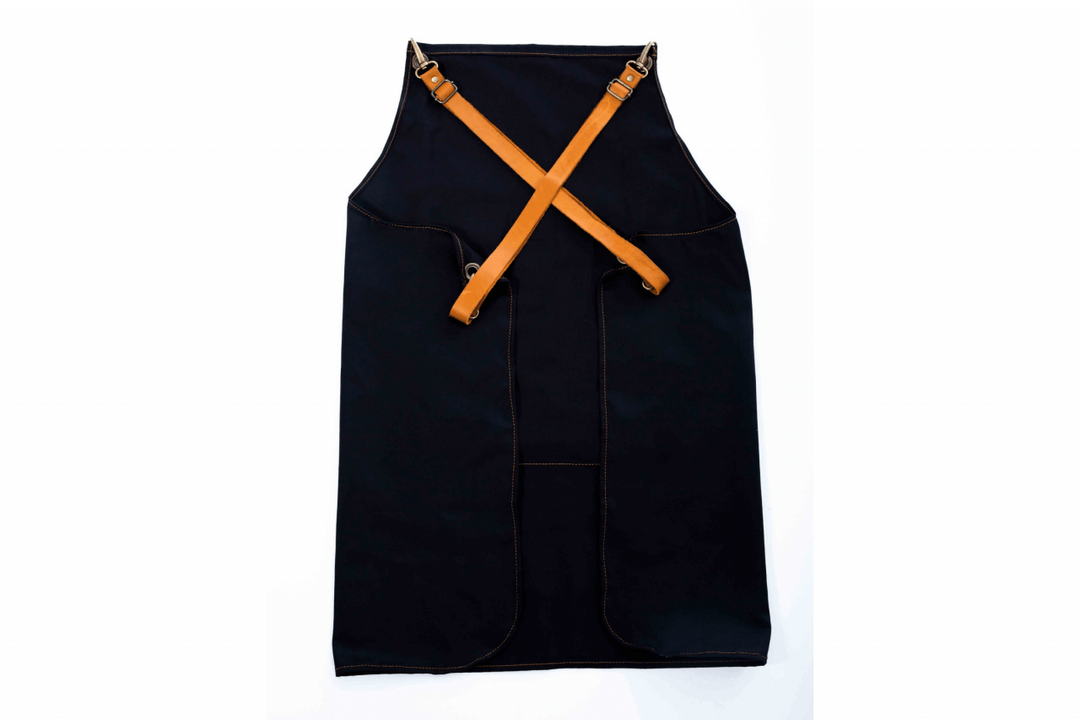 Poly Cotton &amp; Leather Apron