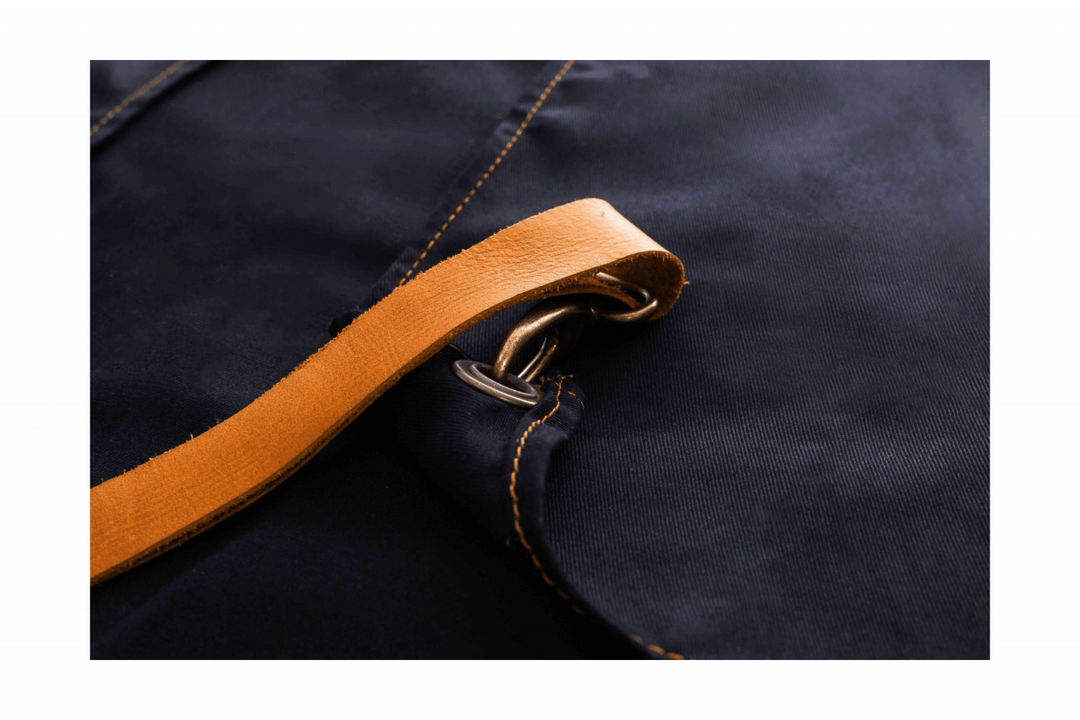 Poly Cotton &amp; Leather Apron