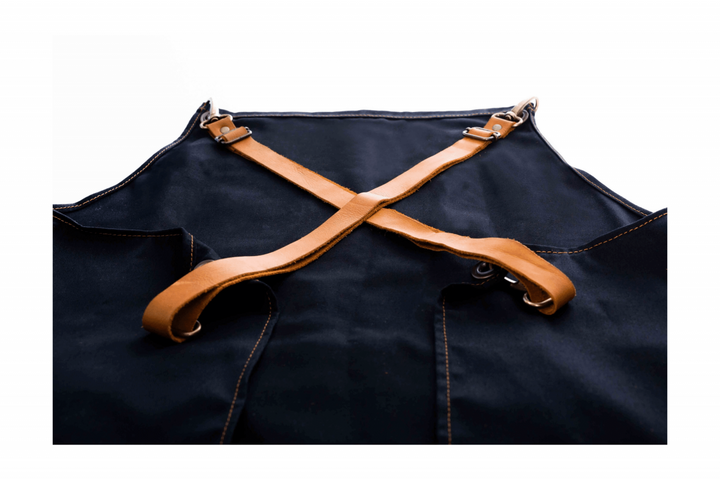 Poly Cotton &amp; Leather Apron
